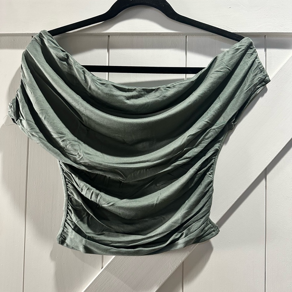 One shoulder top- off the shoulder